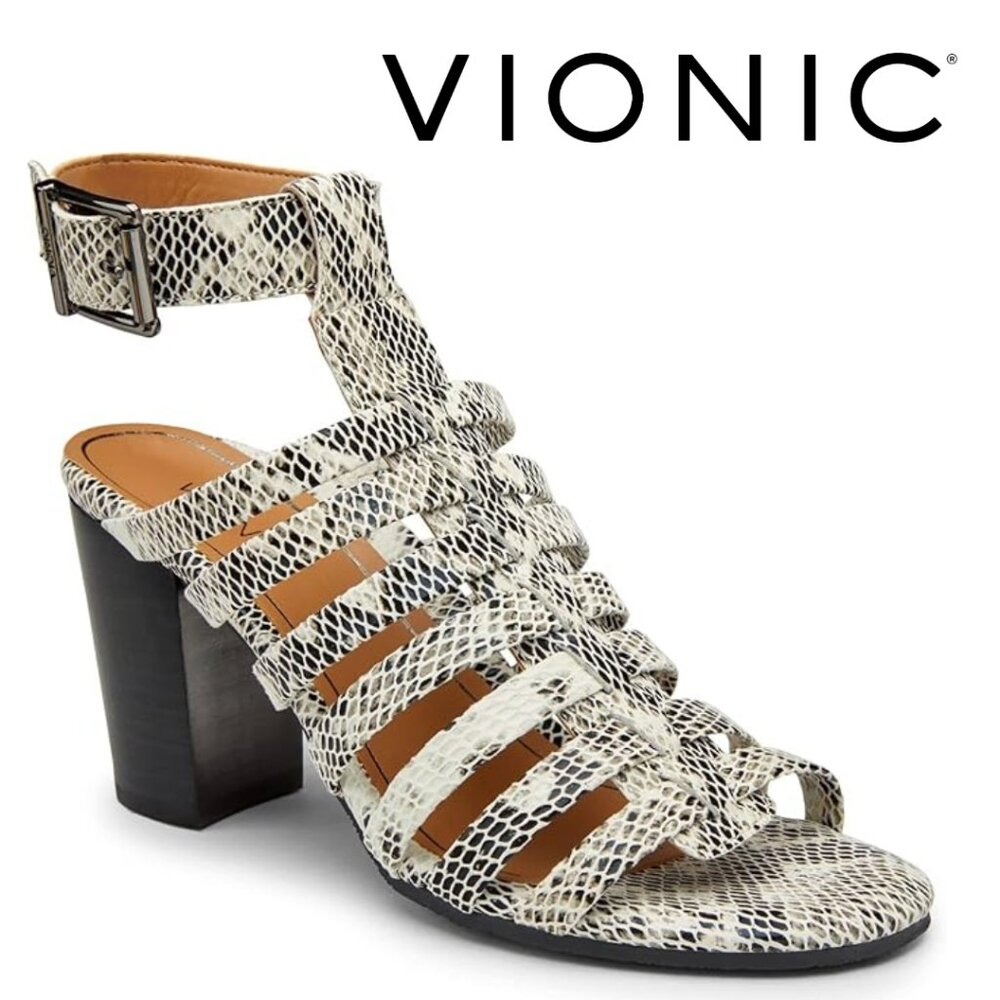Vionic Sami Snakeskin Print Heels‎